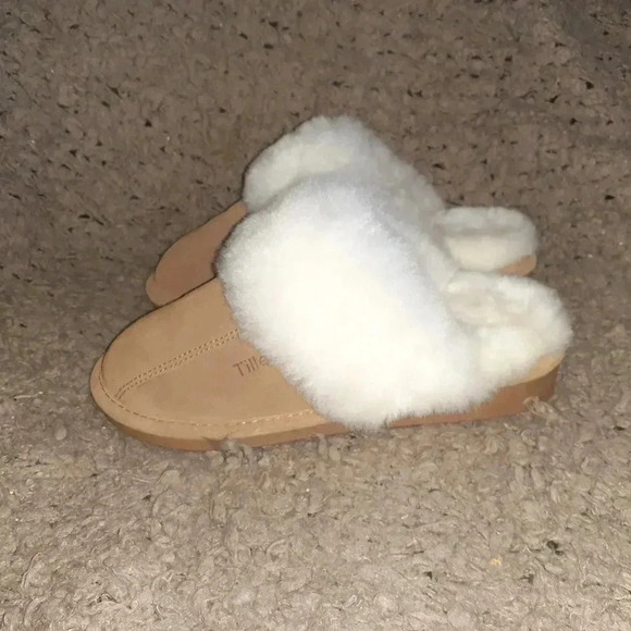 TILLEY-Chestnut Suede Upper-Off-White Shearling/Sheepskin Inners-Size 37/6-NWOB - Picture 2 of 7
